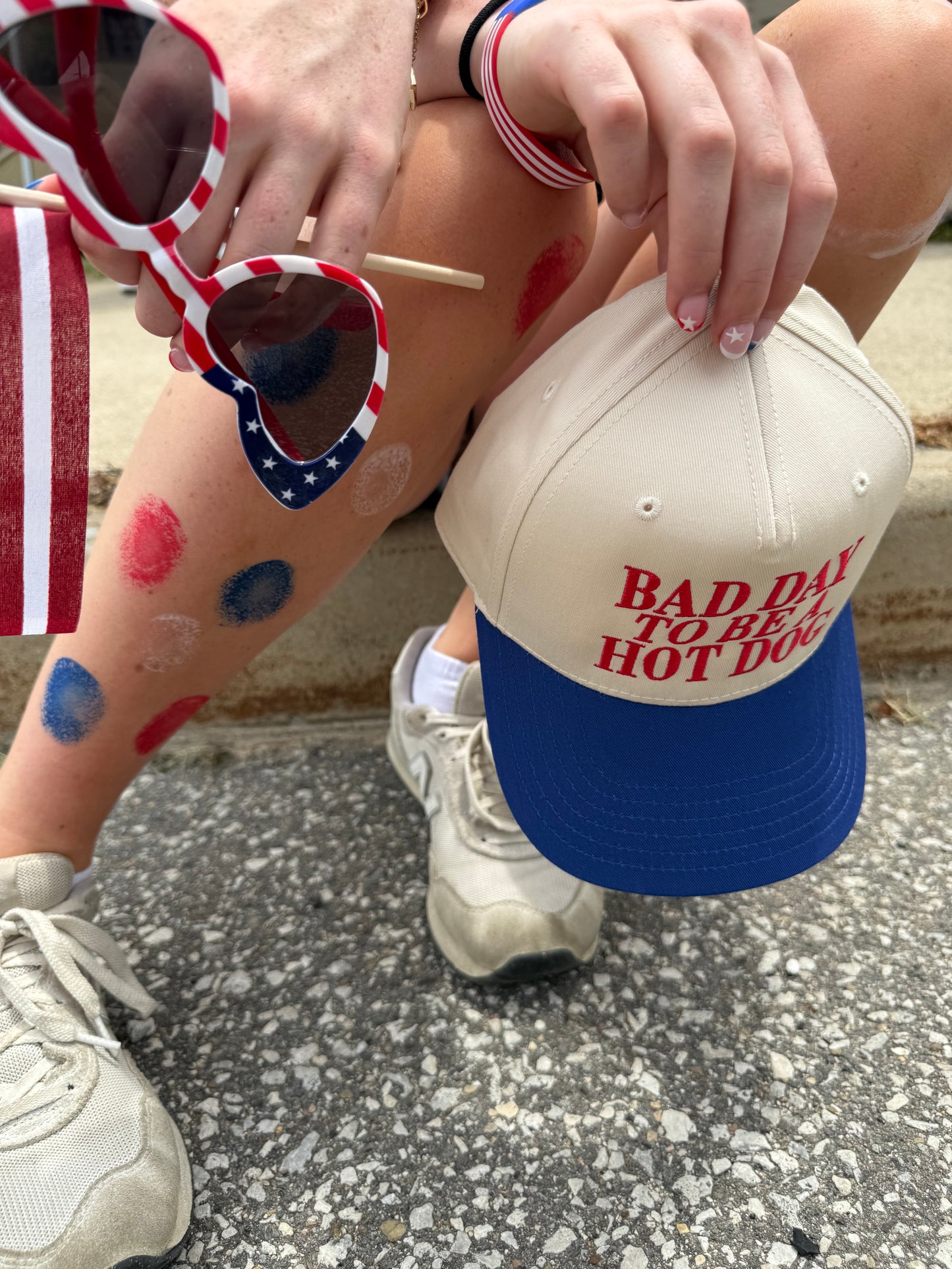 Bad Day to Be a Hot Dog | LC Elizabeth Original | Embroidered Hat