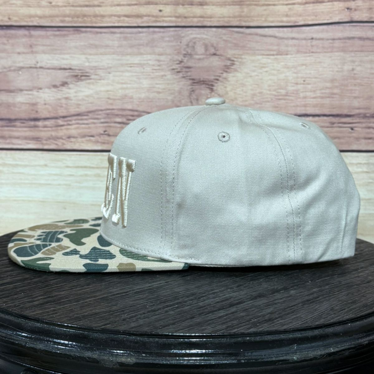 Amen 3-D Puff | LC Elizabeth Original | Embroidered Flat Brim Camo Hat