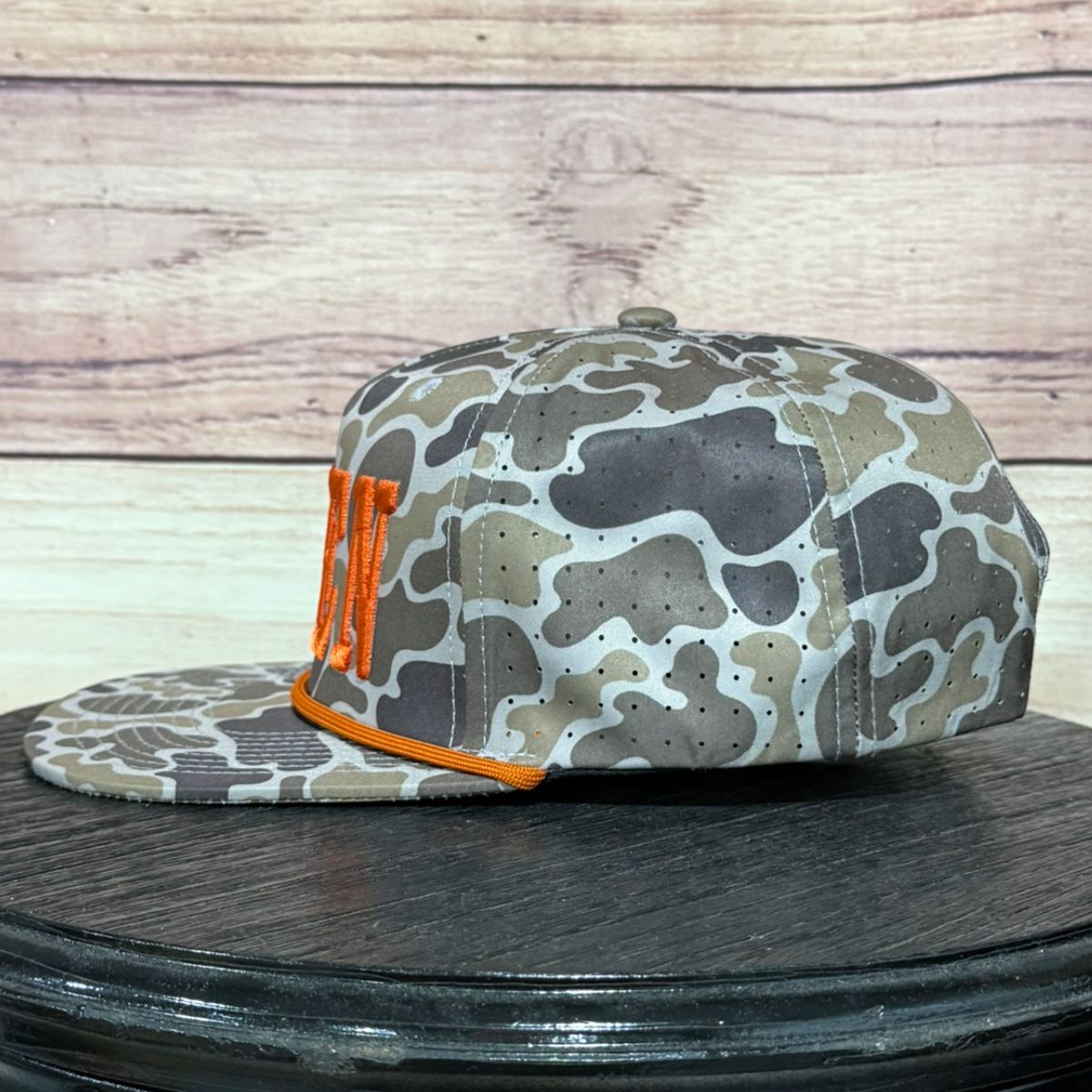 Amen 3-D Puff | LC Elizabeth Original | Embroidered Flat Brim Camo Hat