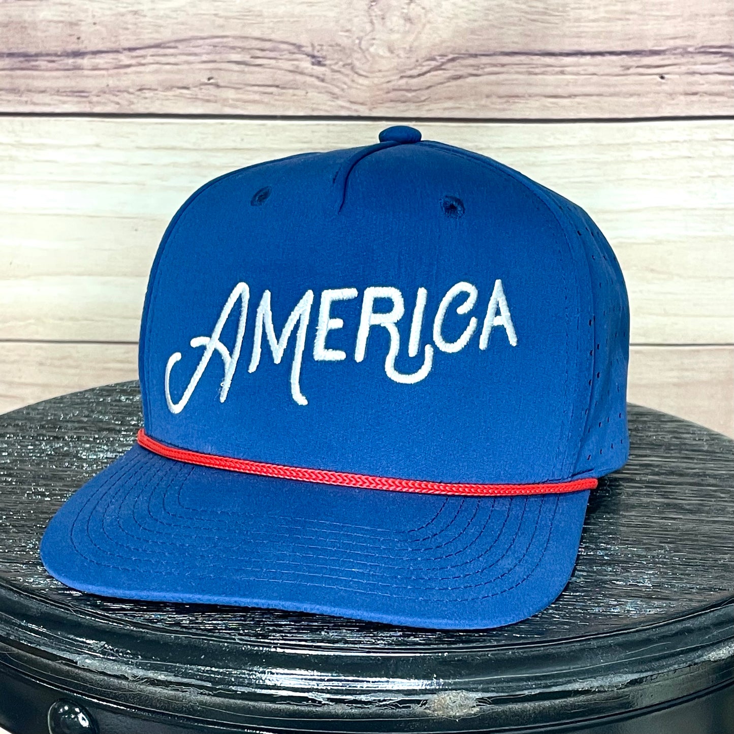 America Script | LC Elizabeth Original | Embroidered Hat