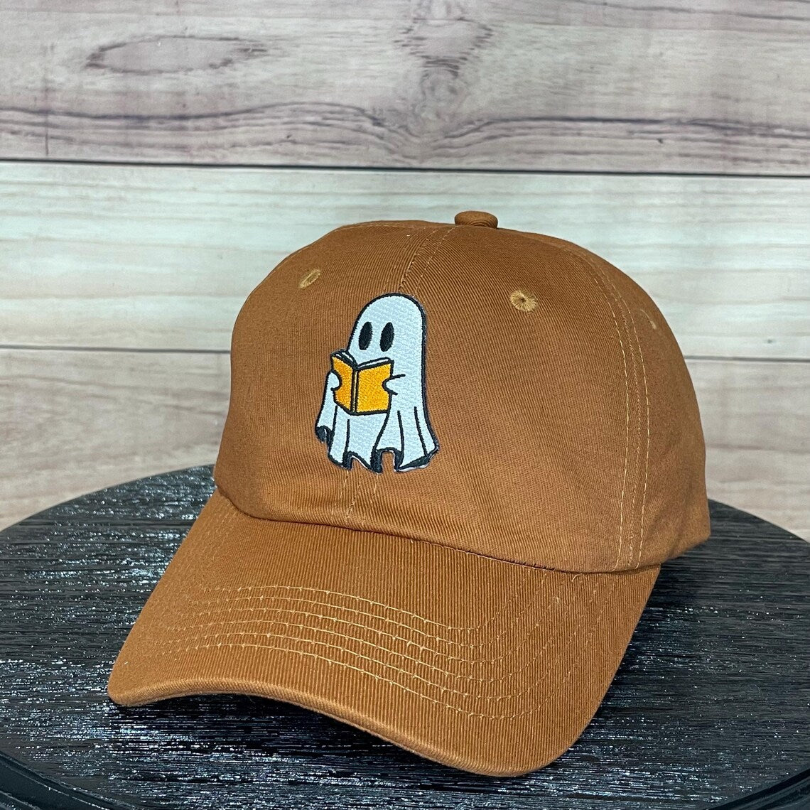 Books Boo Reading Ghost Patch | LC Elizabeth Original | Custom Patch Trucker Hat