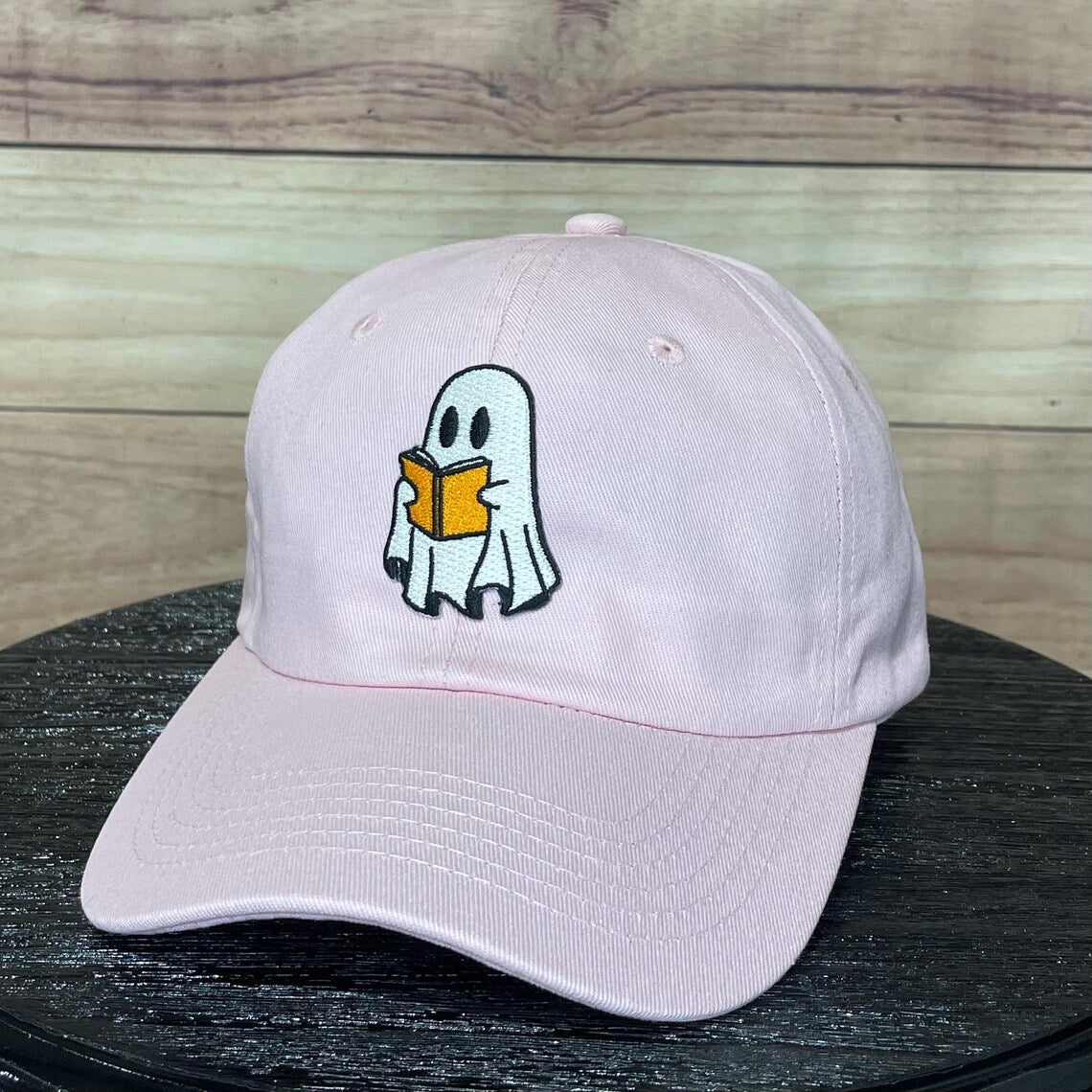 Books Boo Reading Ghost Patch | LC Elizabeth Original | Custom Patch Trucker Hat