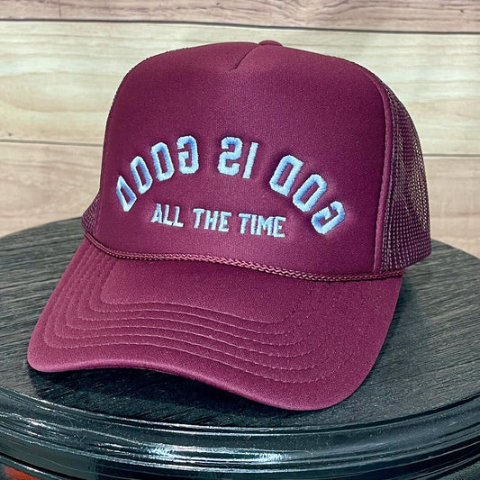 Backwards God is Good | LC Elizabeth Original | Embroidered Trucker Hat