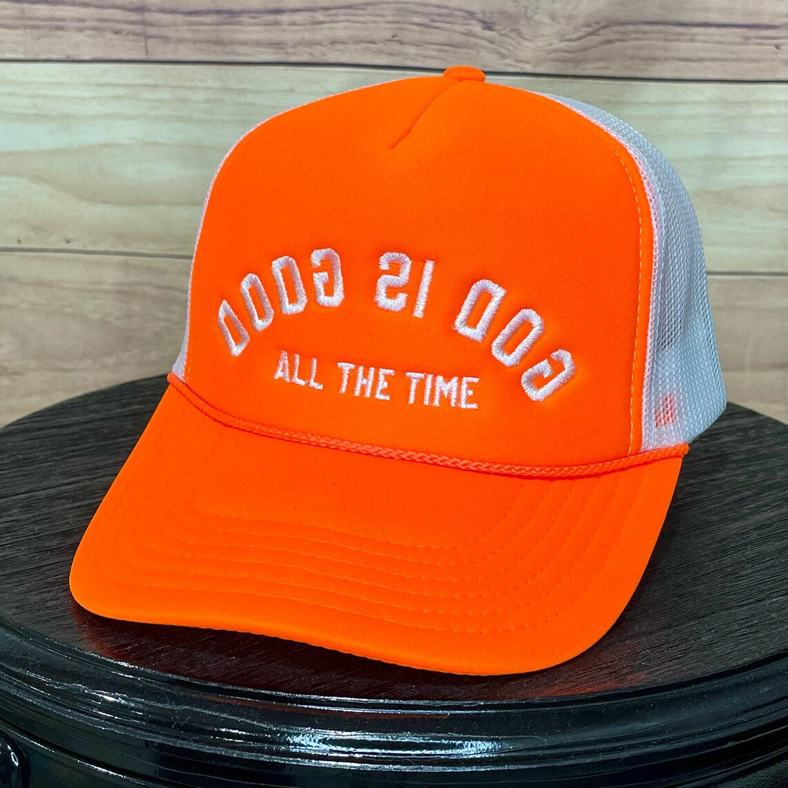 Backwards God is Good | LC Elizabeth Original | Embroidered Trucker Hat
