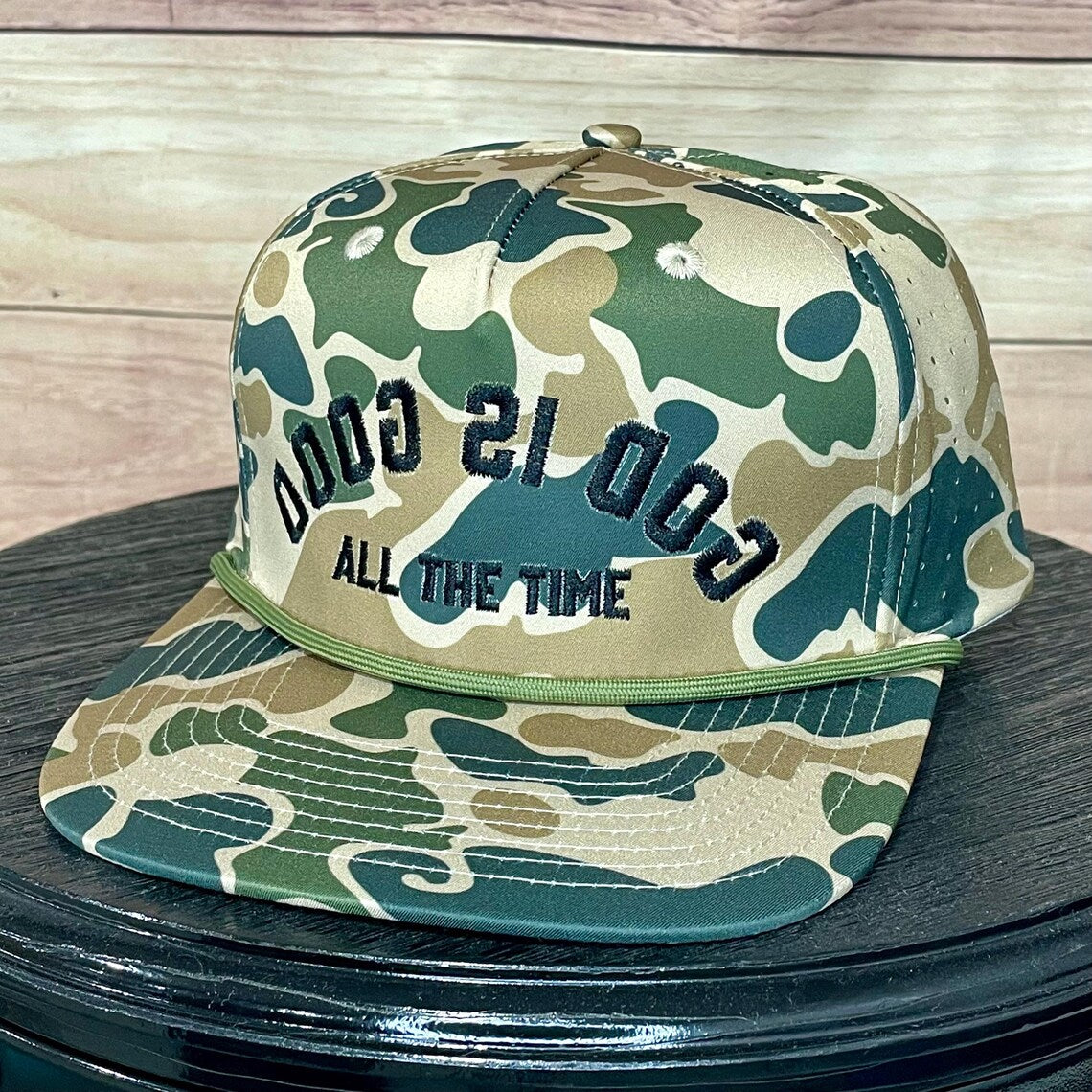 Backwards God is Good | LC Elizabeth Original | Embroidered Trucker Hat