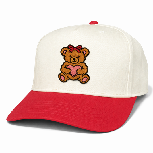 Beary Loved Chenille Patch | LC Elizabeth Original | Heat Applied Patch Hat