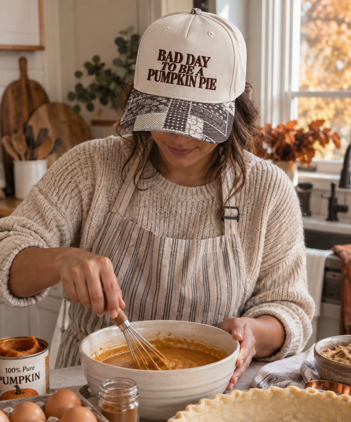 Bad Day to be a Pumpkin Pie | Funny Embroidered Trucker Hat