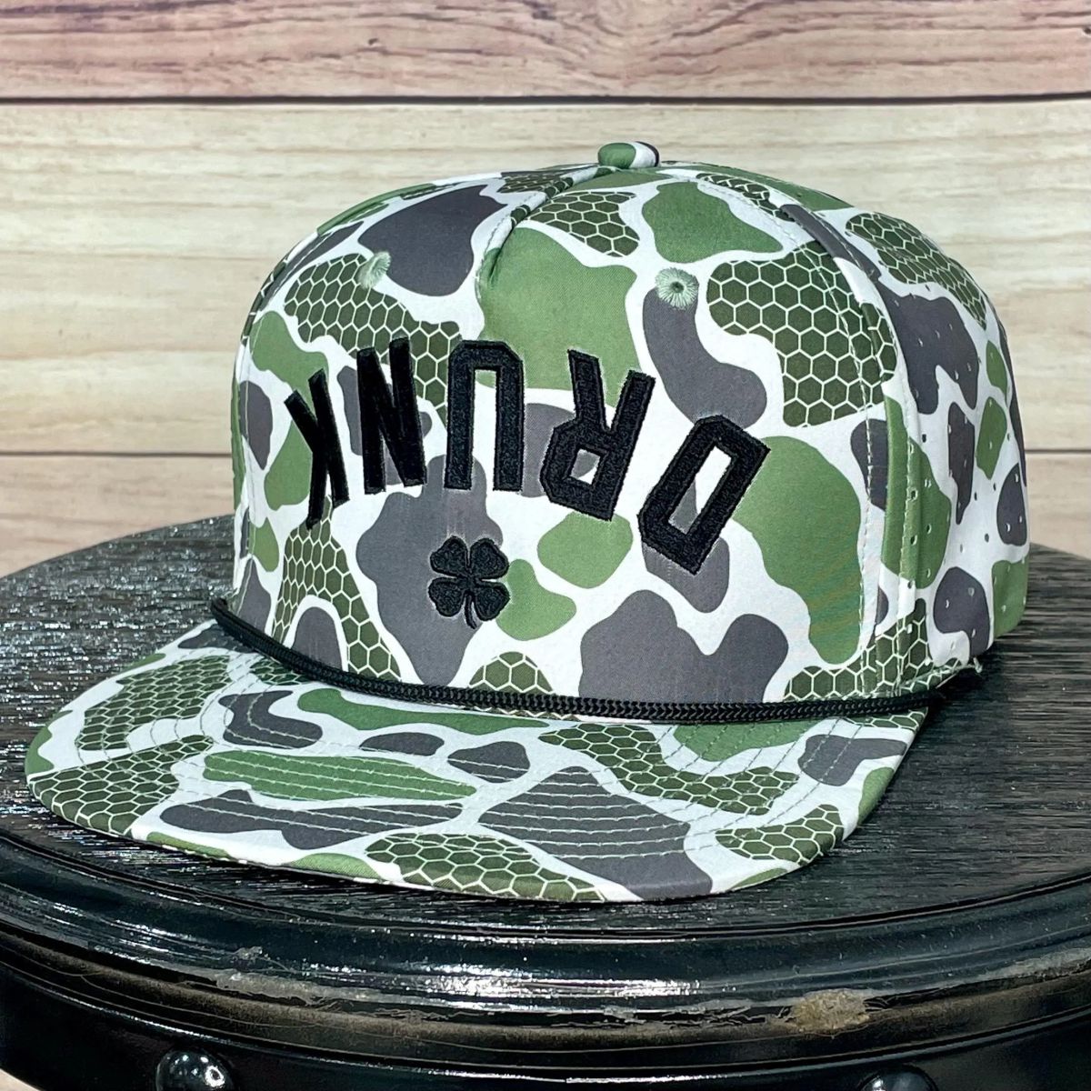Drunk Shamrock Upside Down | LC Elizabeth Original | Embroidered Baseball Hat
