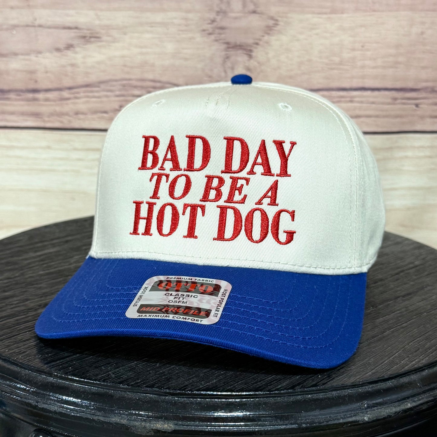 Bad Day to Be a Hot Dog | LC Elizabeth Original | Embroidered Hat