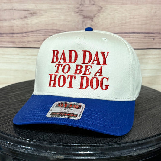 Bad Day to Be a Hot Dog | LC Elizabeth Original | Embroidered Hat