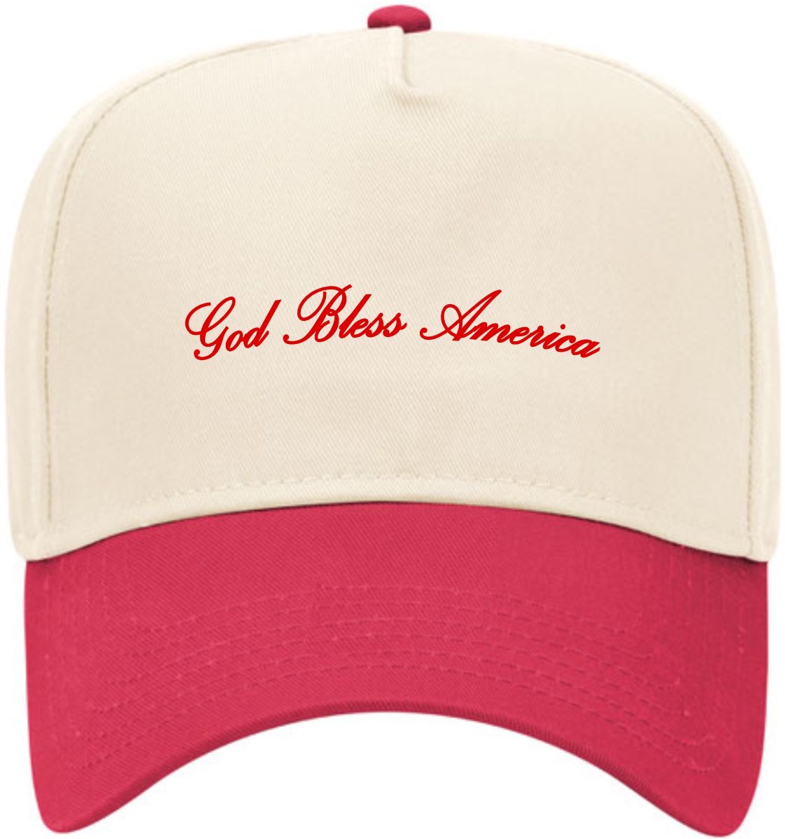 God Bless America Script | LC Elizabeth Original | Embroidered Hat