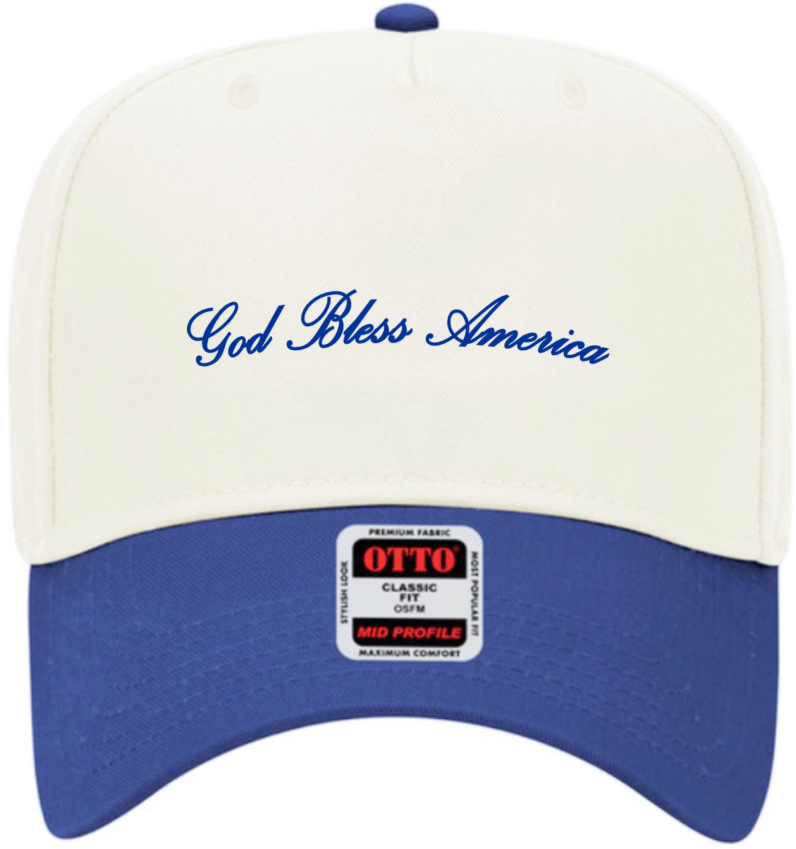 God Bless America Script | LC Elizabeth Original | Embroidered Hat