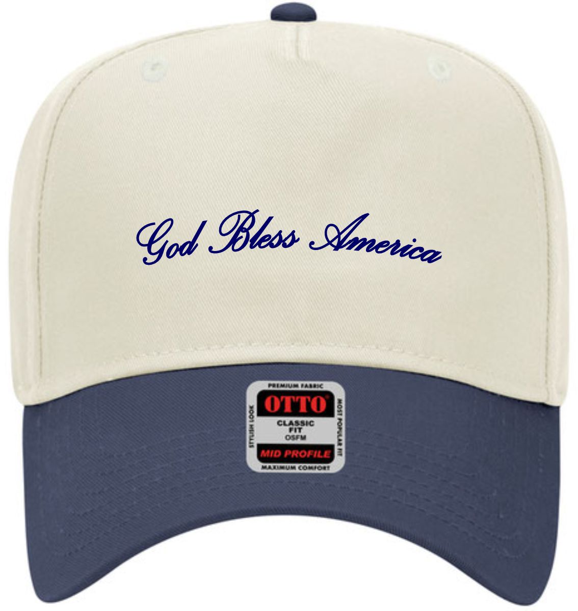 God Bless America Script | LC Elizabeth Original | Embroidered Hat