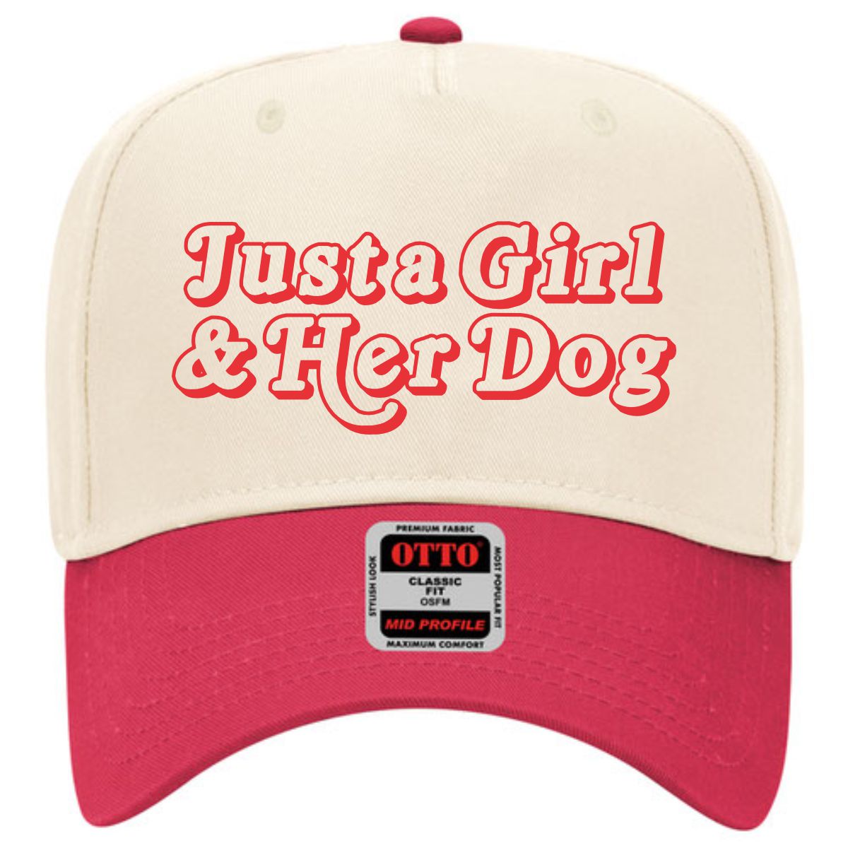 Just a Girl & Her Dog | LC Elizabeth Original | Embroidered Trucker Hat
