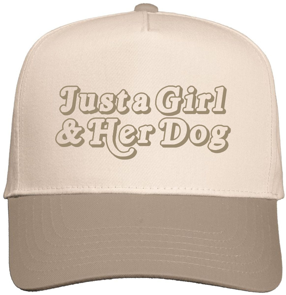 Just a Girl & Her Dog | LC Elizabeth Original | Embroidered Trucker Hat