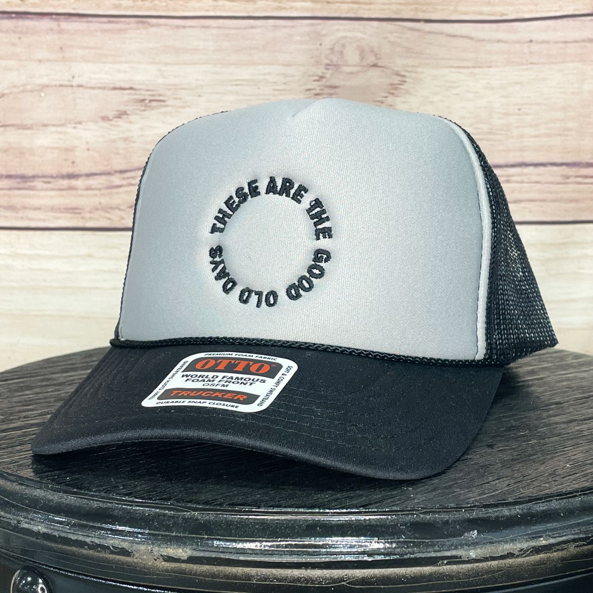 Good Old Days | LC Elizabeth Original | Embroidered Trucker Hat