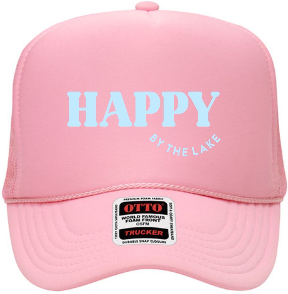 Happy by the Lake | LC Elizabeth Original | Embroidered Trucker Hat