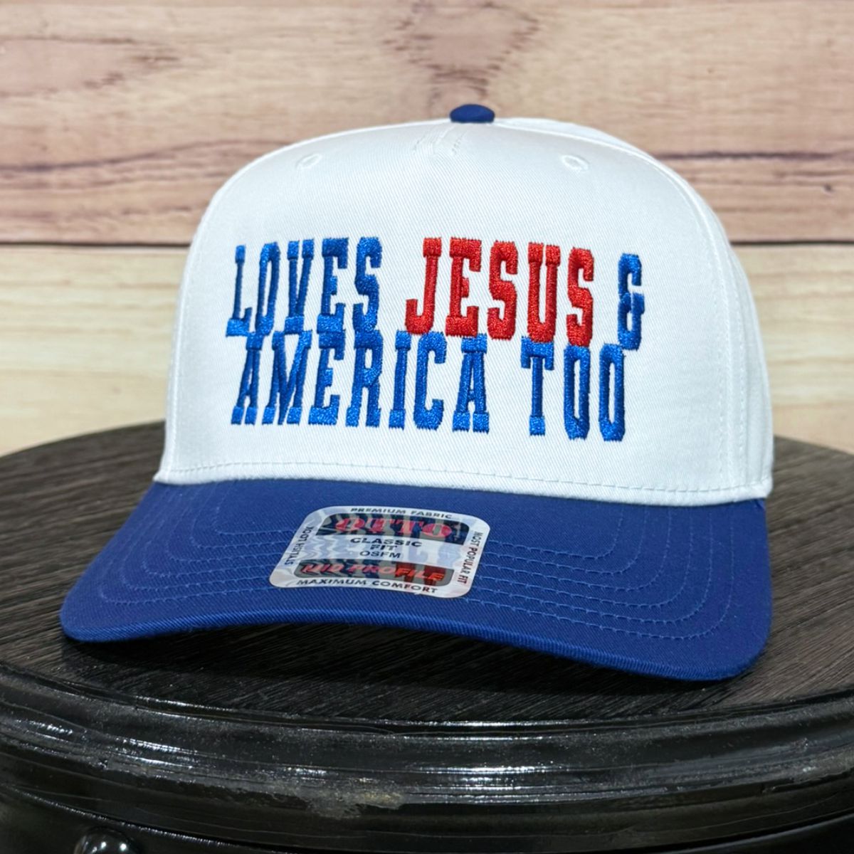 Jesus & America | LC Elizabeth Original | Embroidered Hat