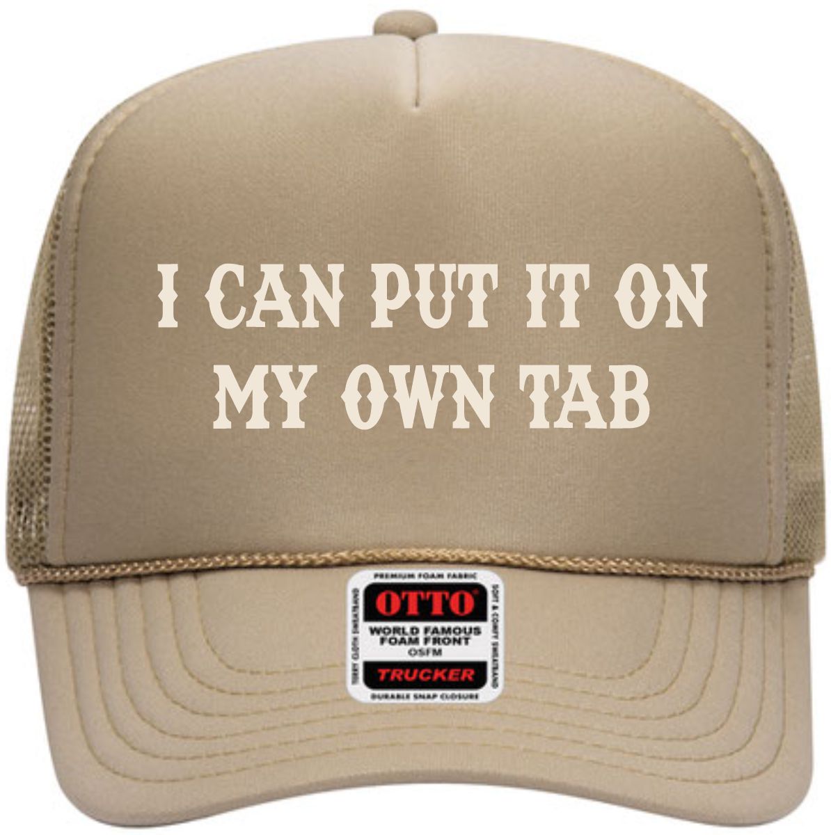 I Can Put It On My Own Tab | LC Elizabeth Original | Embroidered Trucker Hat
