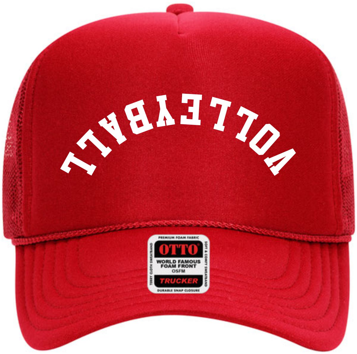 Volleyball Upside Down | LC Elizabeth Original | Embroidered Trucker Hat