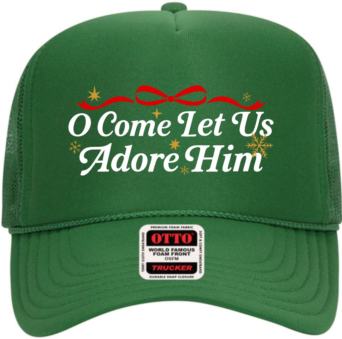 Let Us Adore Him | LC Elizabeth Original | Embroidered Trucker Hat