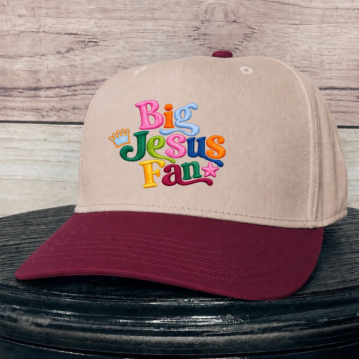 Big Jesus Fan | LC Elizabeth Original | Embroidered Trucker Hat
