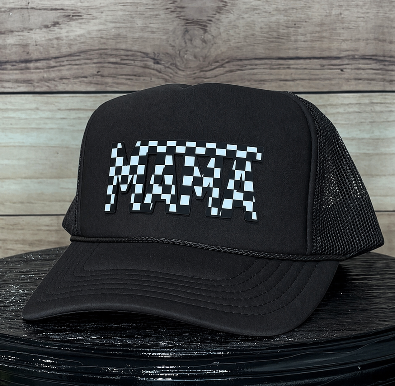 Mama Checker Patch | LC Elizabeth Original | Custom Patch Trucker Hat