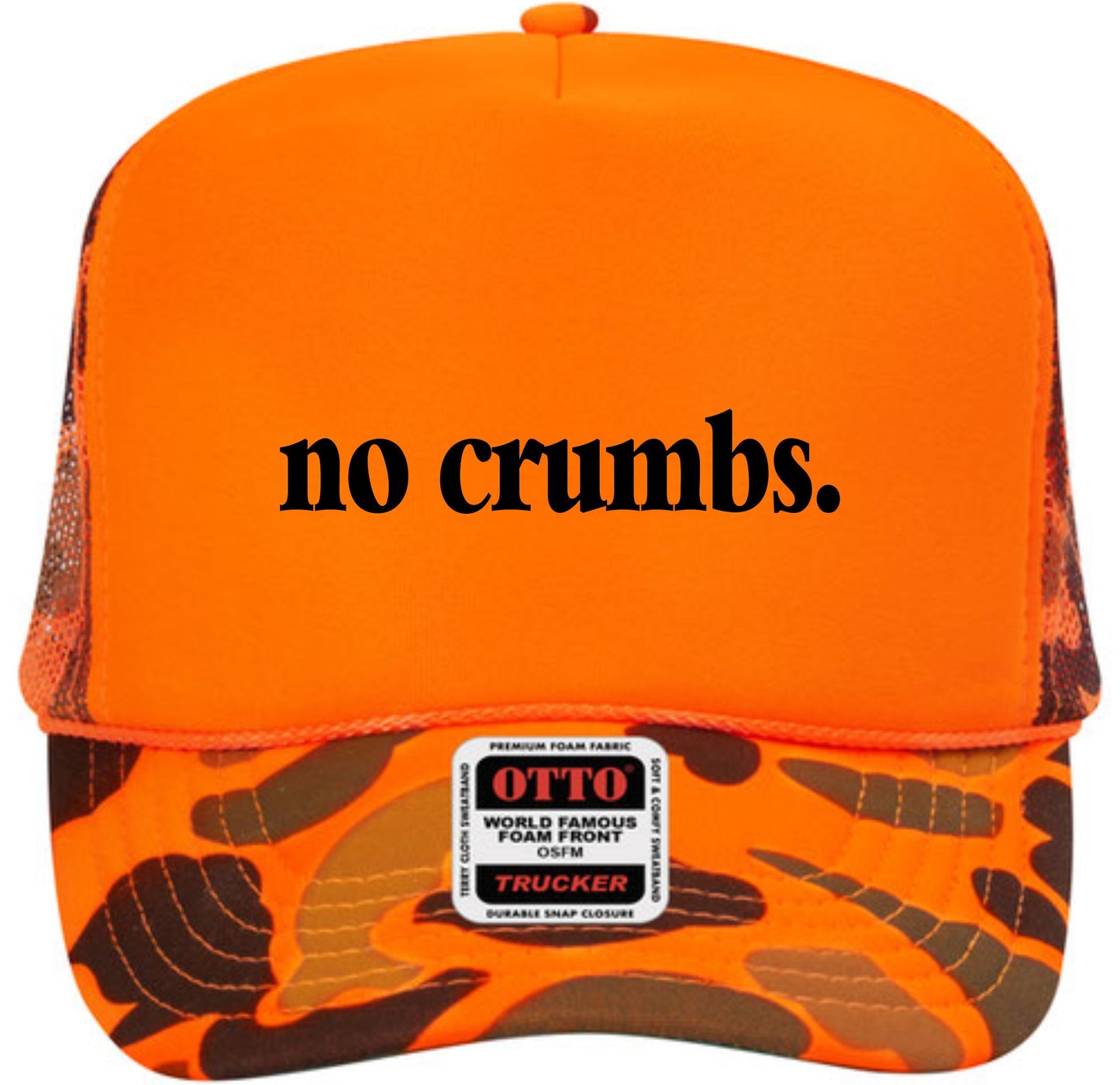 No Crumbs. | LC Elizabeth Original | Embroidered Trucker Hat