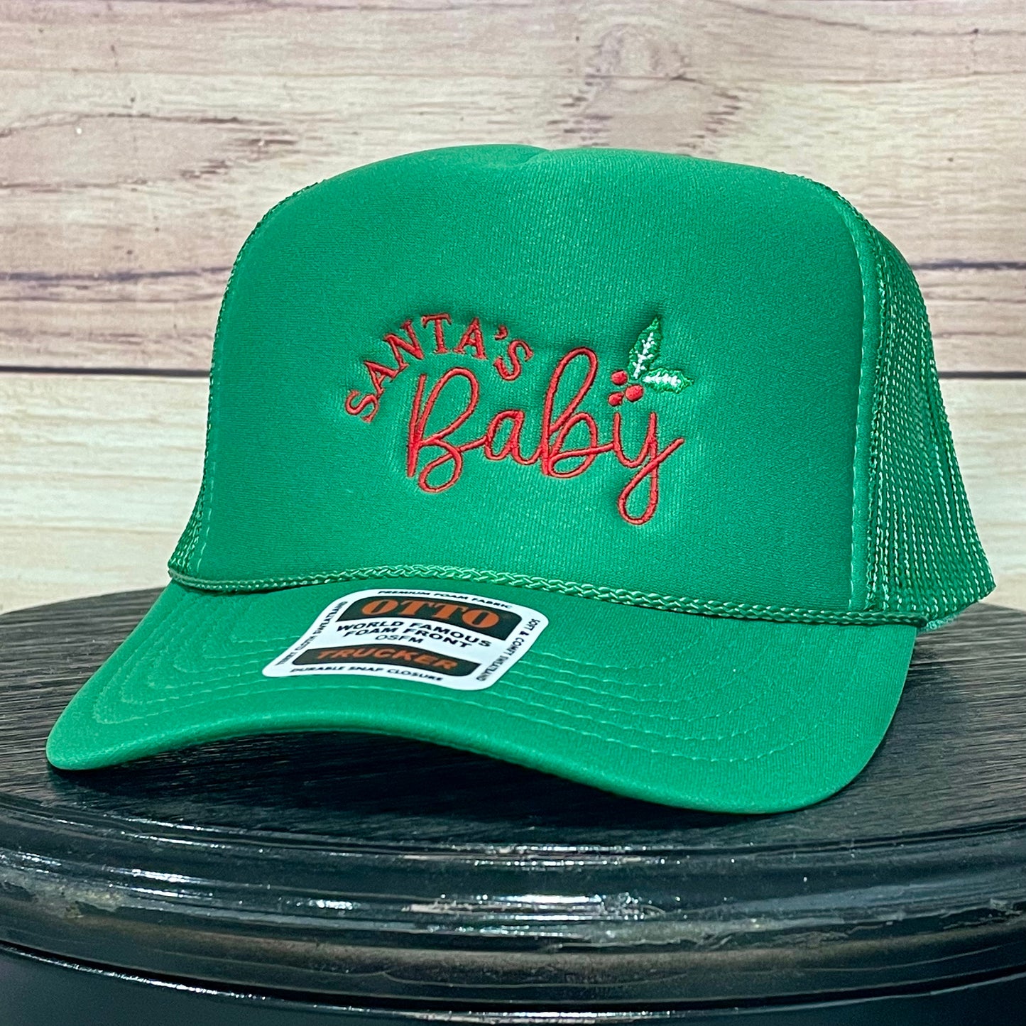 Santa's Baby | LC Elizabeth Original | Embroidered Trucker Hat