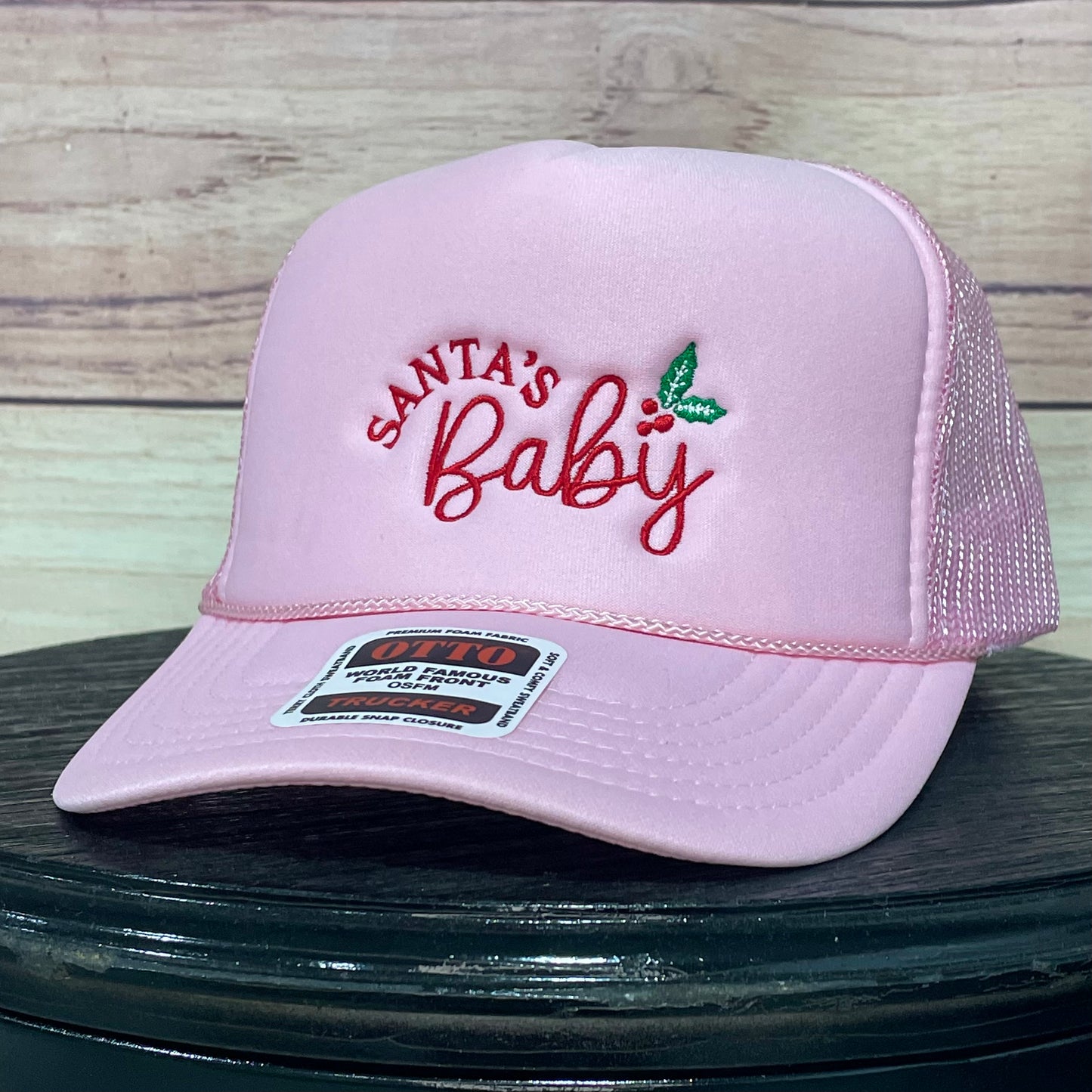 Santa's Baby | LC Elizabeth Original | Embroidered Trucker Hat