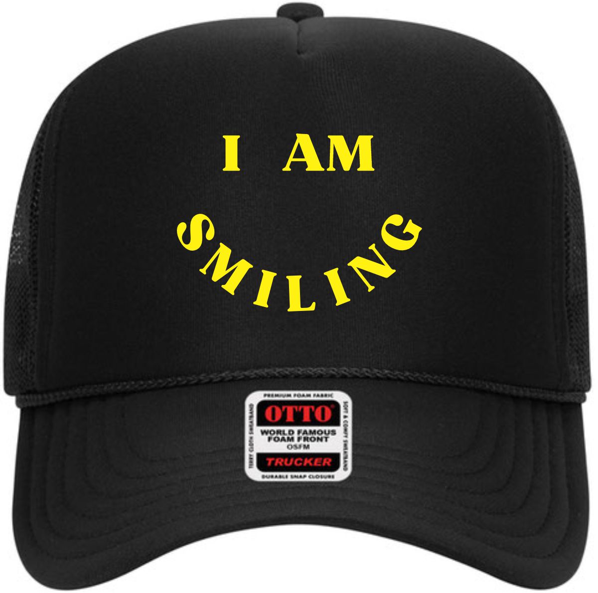 I Am Smiling | LC Elizabeth Original | Embroidered Trucker Hat