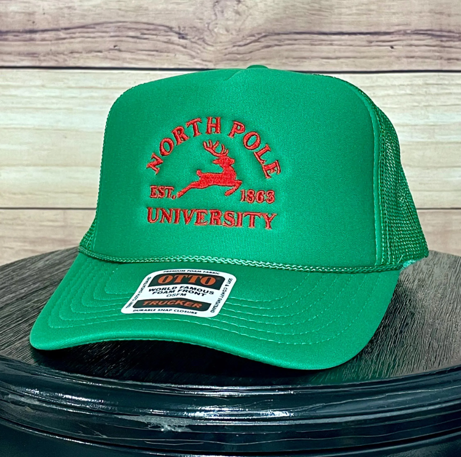 North Pole University | LC Elizabeth Original | Embroidered Trucker Hat