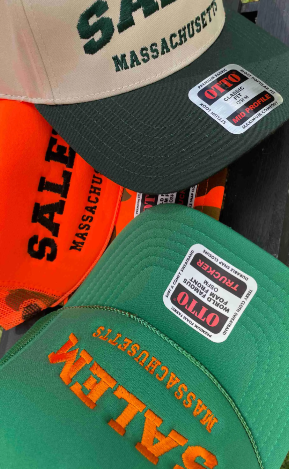 Salem Massachusetts | LC Elizabeth Original | Embroidered Trucker Hat