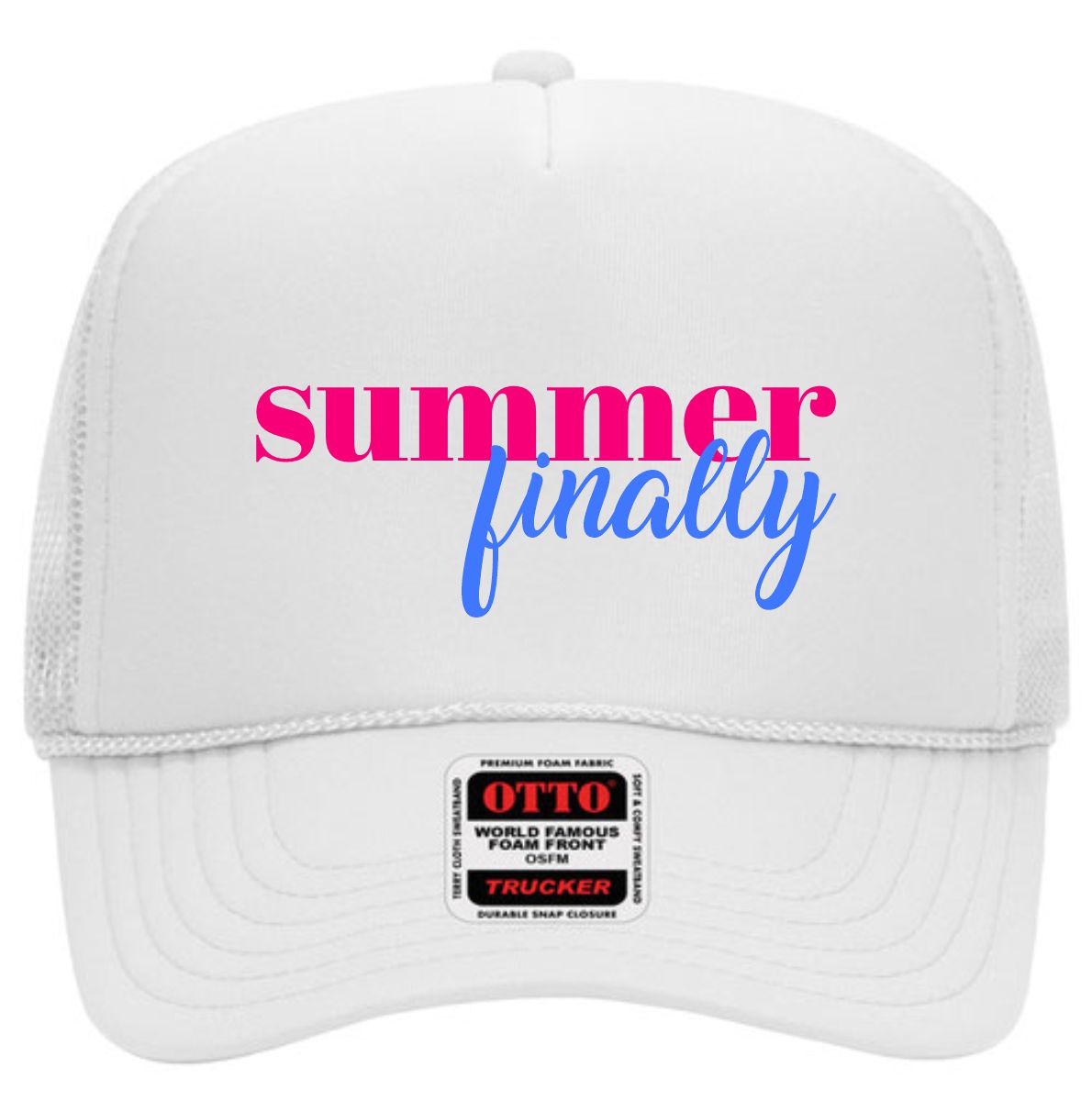Finally Summer | LC Elizabeth Original | Embroidered Trucker Hat