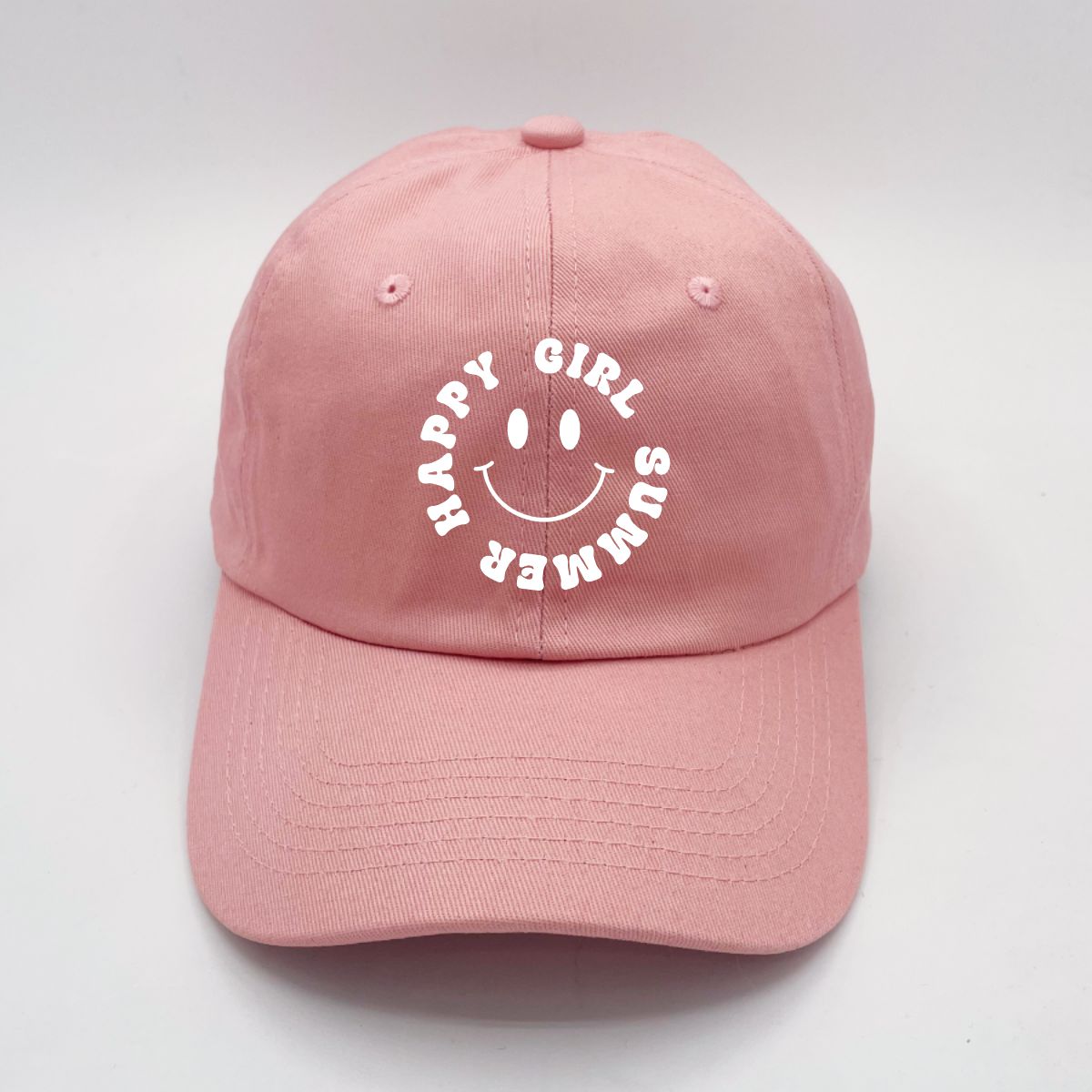 Happy Girl Summer | LC Elizabeth Original | Embroidered Unstructured Dad Hat