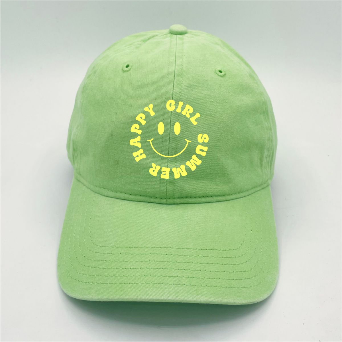 Happy Girl Summer | LC Elizabeth Original | Embroidered Unstructured Dad Hat