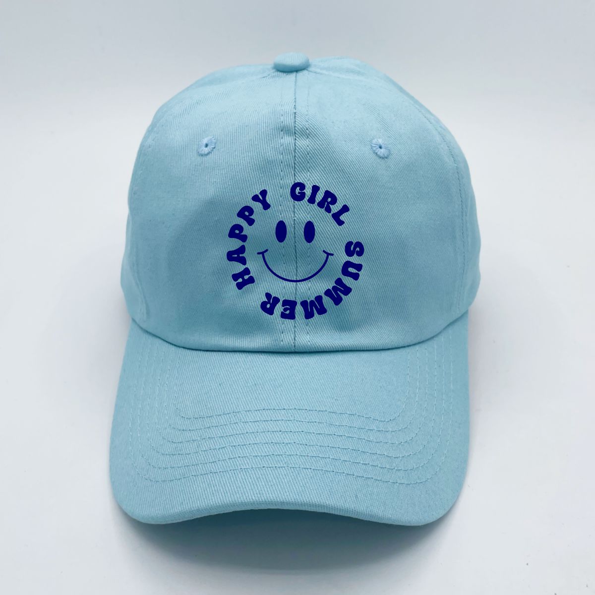 Happy Girl Summer | LC Elizabeth Original | Embroidered Unstructured Dad Hat
