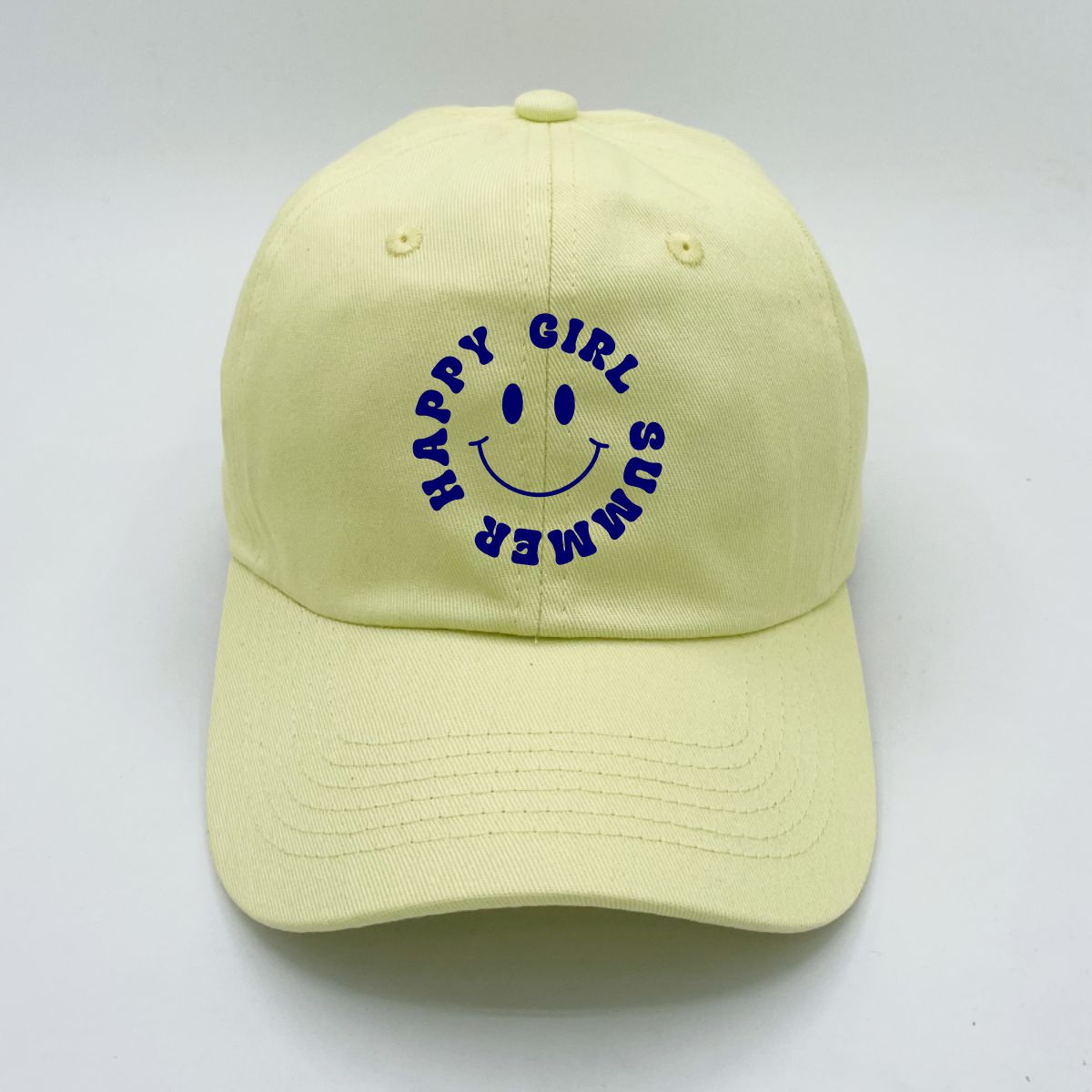 Happy Girl Summer | LC Elizabeth Original | Embroidered Unstructured Dad Hat