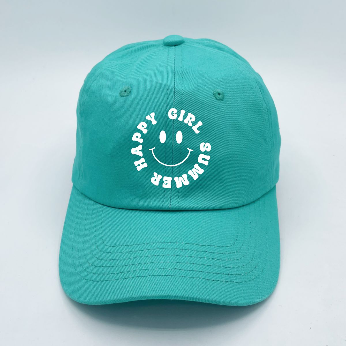 Happy Girl Summer | LC Elizabeth Original | Embroidered Unstructured Dad Hat