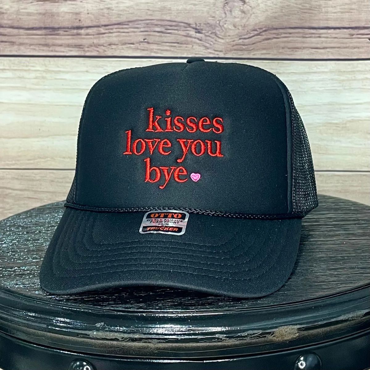 Kisses, Love You, Bye <3 | LC Elizabeth Original | Embroidered Hat