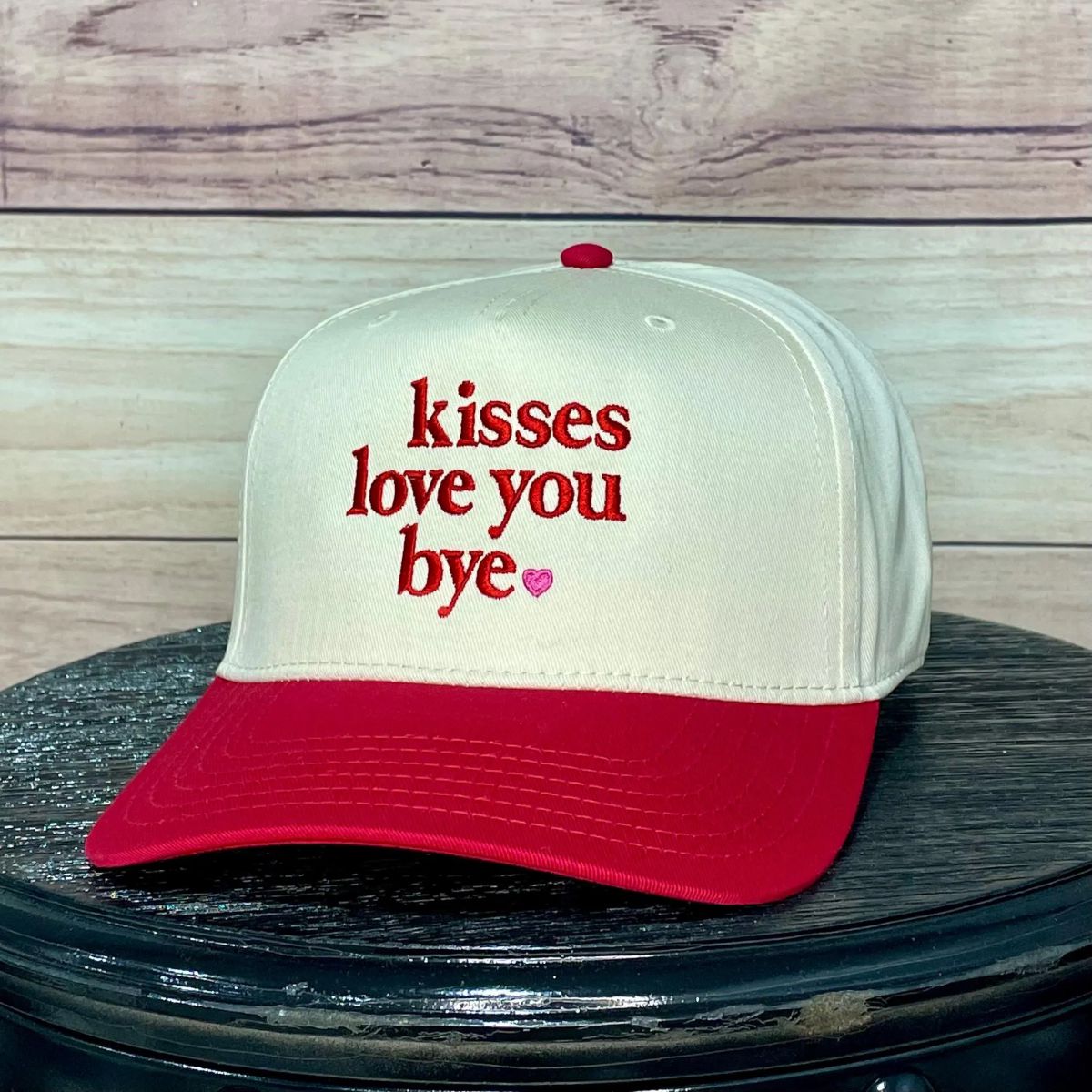 Kisses, Love You, Bye <3 | LC Elizabeth Original | Embroidered Hat
