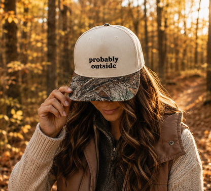 Probably Outside | LC Elizabeth Original | Embroidered Trucker Hat