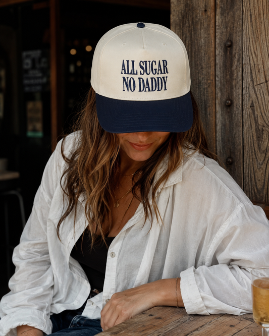 All Sugar No Daddy | LC Elizabeth Original | Embroidered Trucker Hat