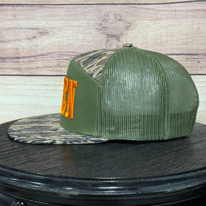 Amen 3-D Puff | LC Elizabeth Original | Embroidered Flat Brim Camo Hat