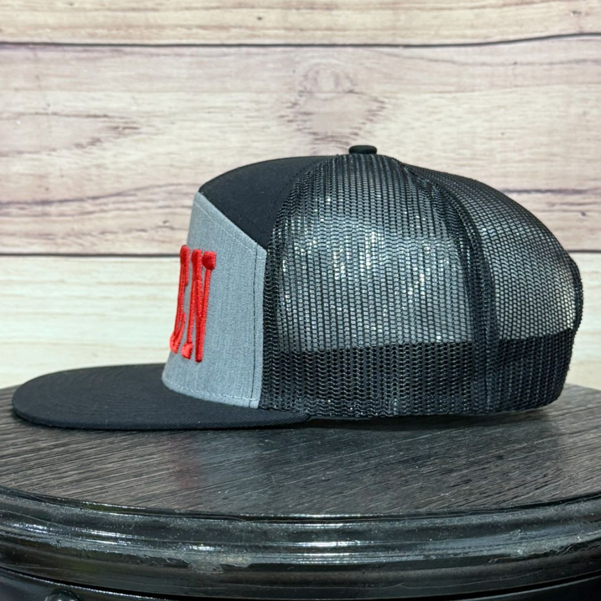 Amen 3-D Puff | LC Elizabeth Original | Embroidered Flat Brim Camo Hat