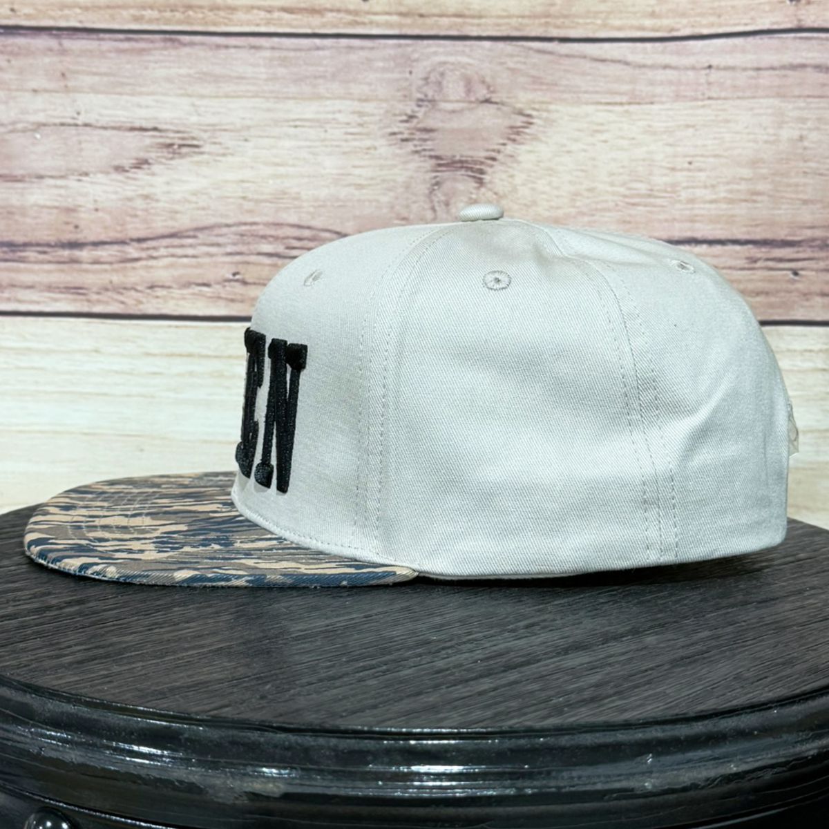 Amen 3-D Puff | LC Elizabeth Original | Embroidered Flat Brim Camo Hat