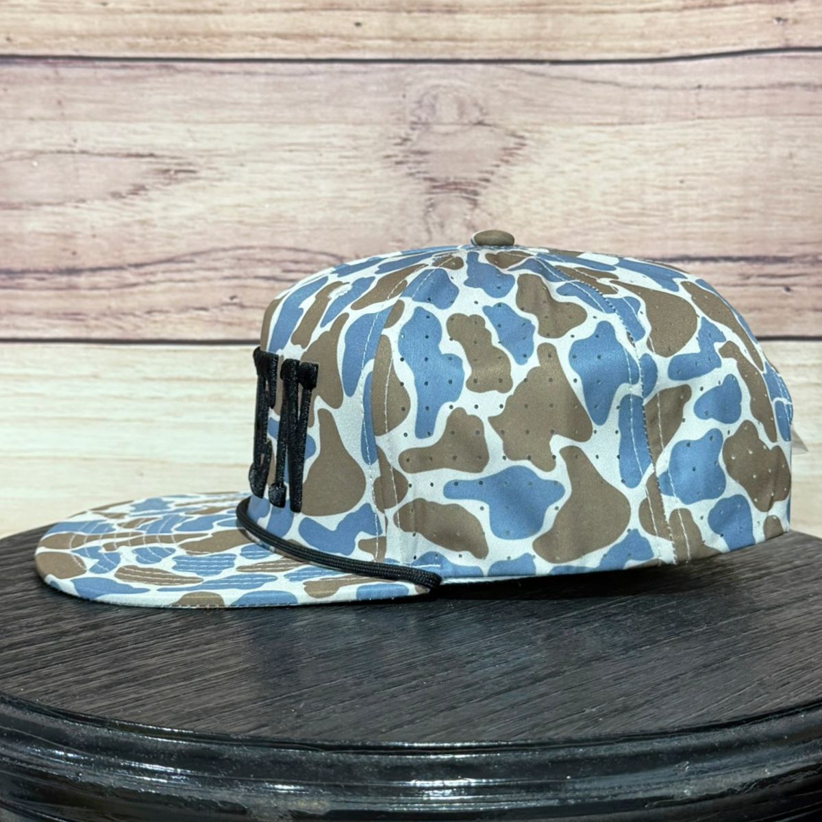 Amen 3-D Puff | LC Elizabeth Original | Embroidered Flat Brim Camo Hat