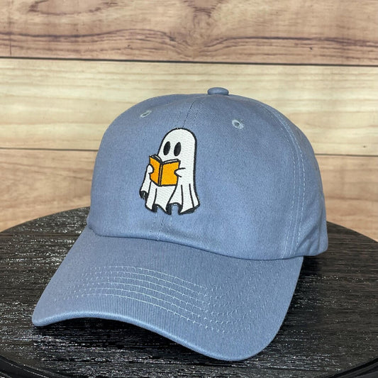 Books Boo Reading Ghost Patch | LC Elizabeth Original | Custom Patch Trucker Hat