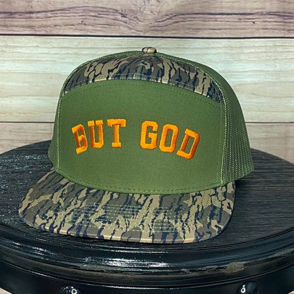 But God | LC Elizabeth Originals | Embroided Camo Trucker Hat