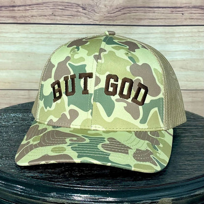 But God | LC Elizabeth Originals | Embroided Camo Trucker Hat